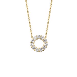 Emma - Diamantanhänger aus 14 Karat Gold von NURAN.11 x 0,03 Karat.